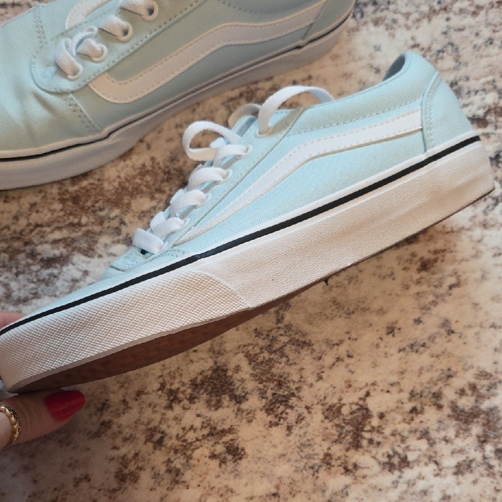 Vans Women's Sky Blue Sneakers - Picture 3 of 8